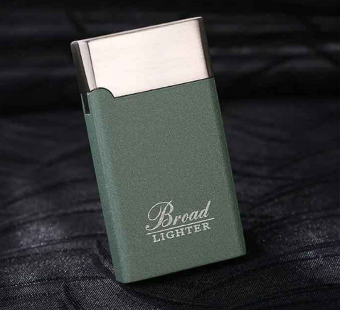Metal Windproof Lighter Personalized MenFrosted Red Flame Advertising Gift Engravin