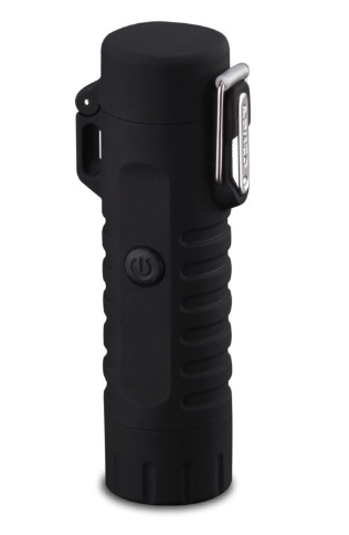 Outdoor camping flashlight ABS long-term sealed waterproof and windproof USB charging dual arc light