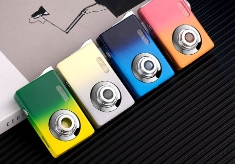 Creative and personalized camera styling inflatable red flame lighter visual air compartment with li