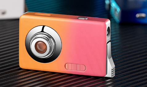 Creative and personalized camera styling inflatable red flame lighter visual air compartment with li