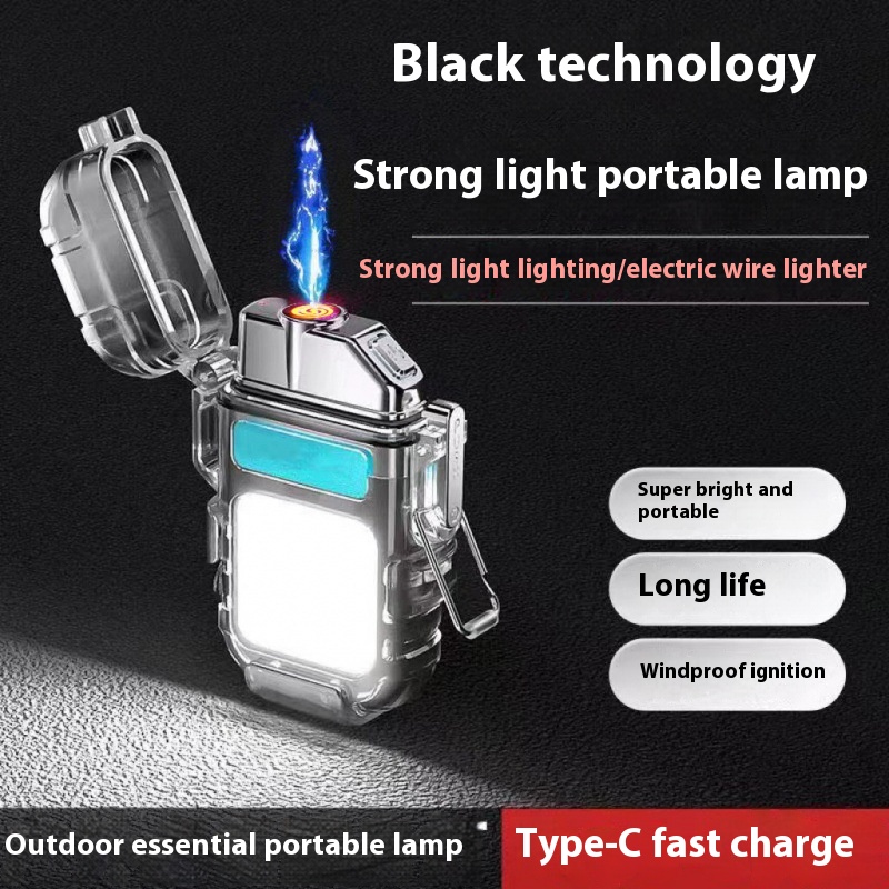 Portable lighting work lights and bright flashlights with cigarette lighter