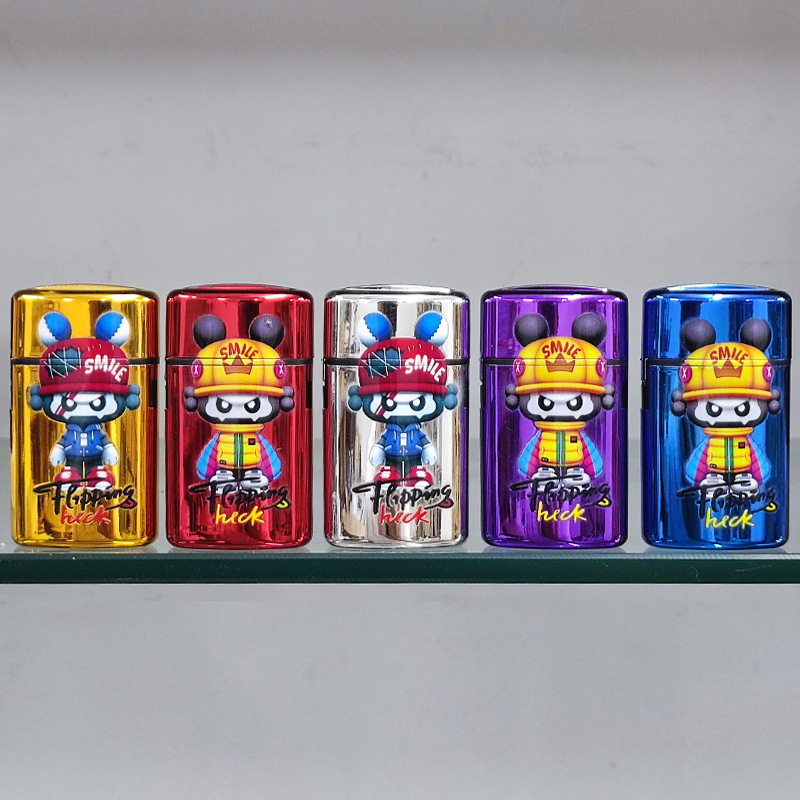 Manufacturer direct sales inflatable flip plastic windproof direct flush electronic lighter