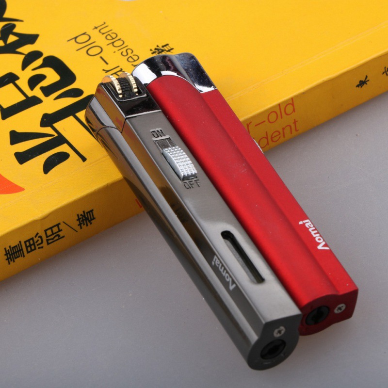 Inflatable type fixed fire direct grinding wheel lighter lighter advertising