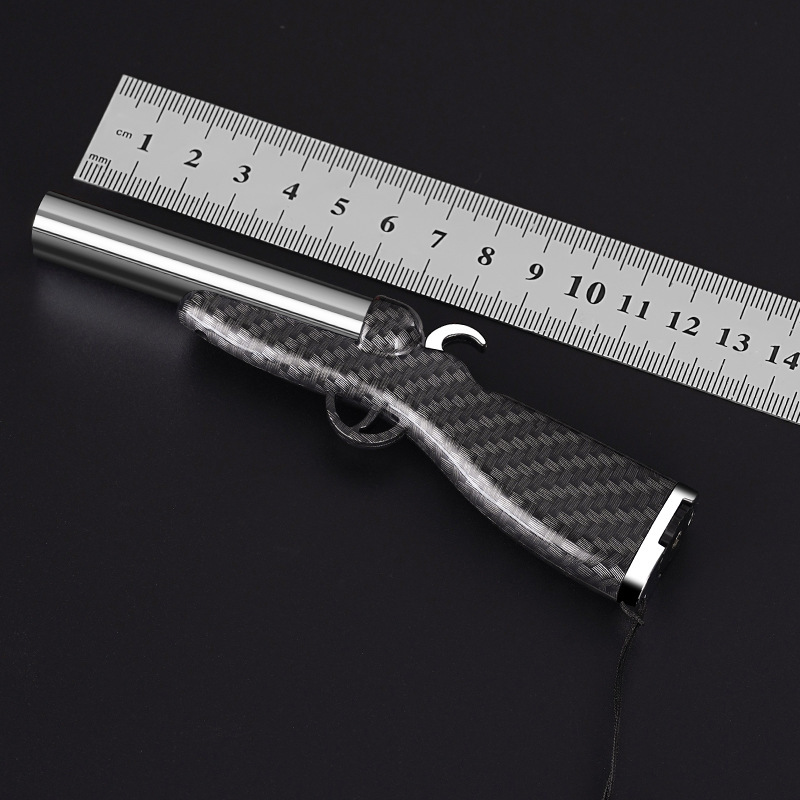 Personalized creative wood grain double-tube shotgun shotgun lighter