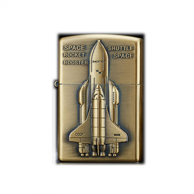 Bronze hree-dimensional relief charging lighter