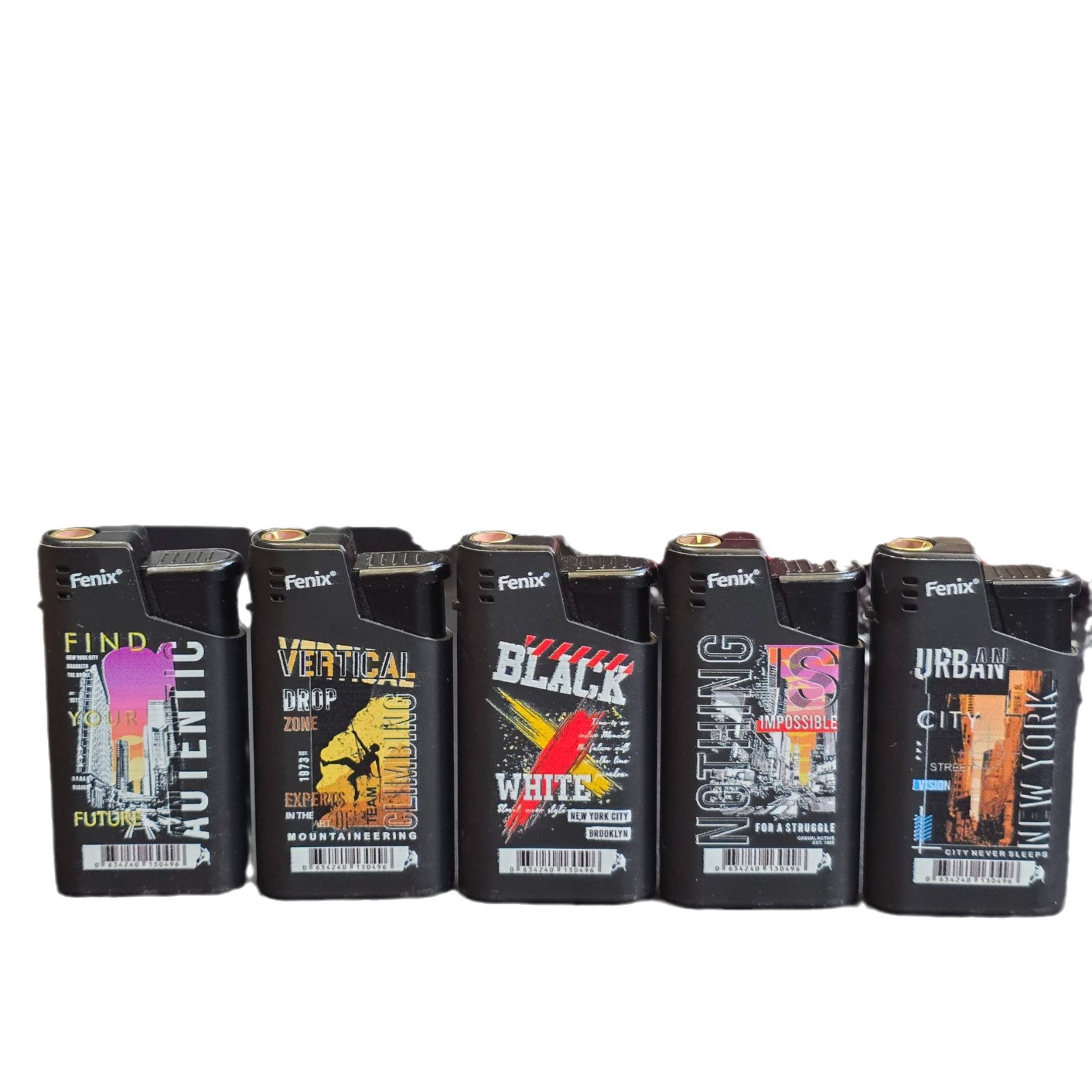 Short metal iron shell windproof direct blue flame lighter