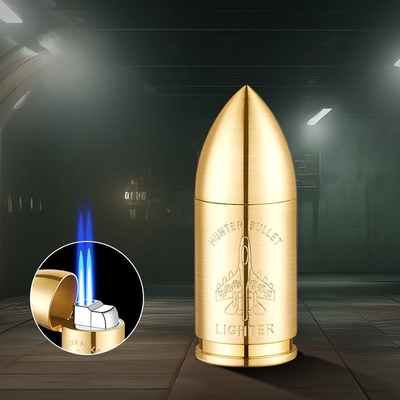 New bullet double direct injection inflatable lighter metal body