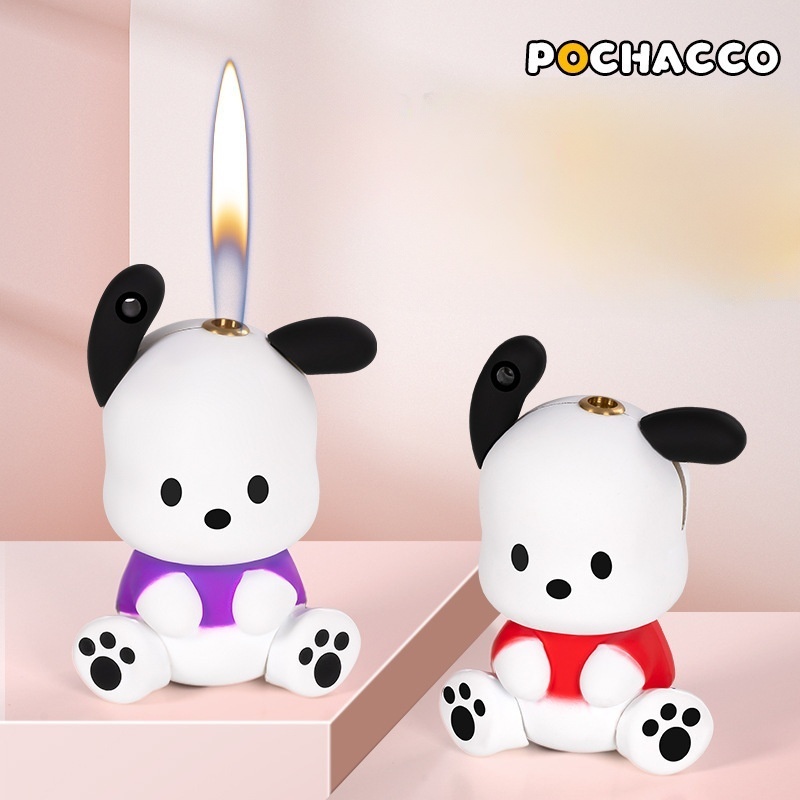 Cute and cute small portable Pacha dog keychain inflatable lighter