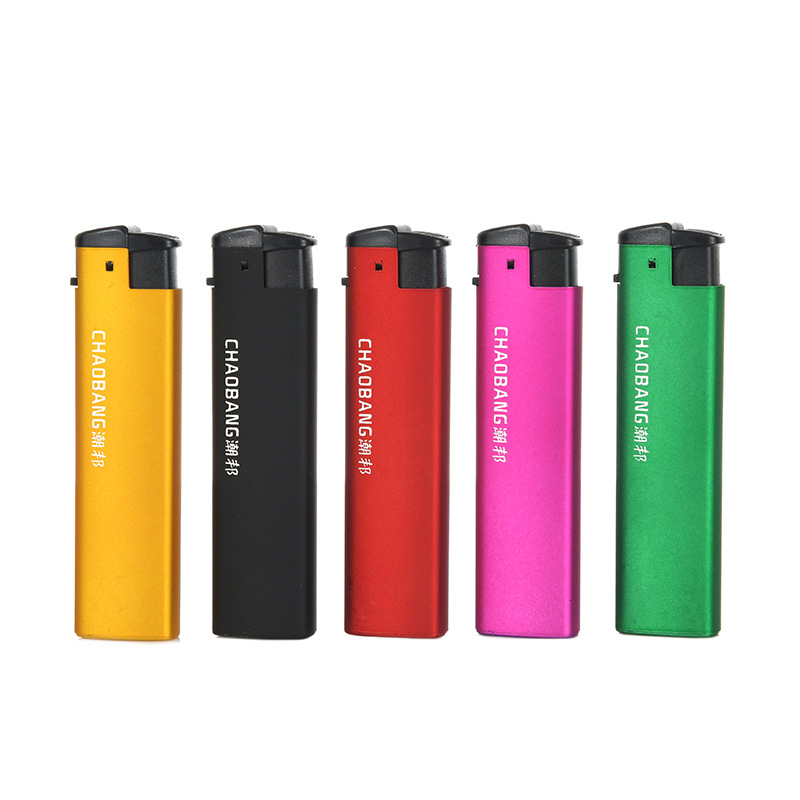 Matte rubber plastic windproof inflatable lighter wholesale creative advertising lighter custom prin