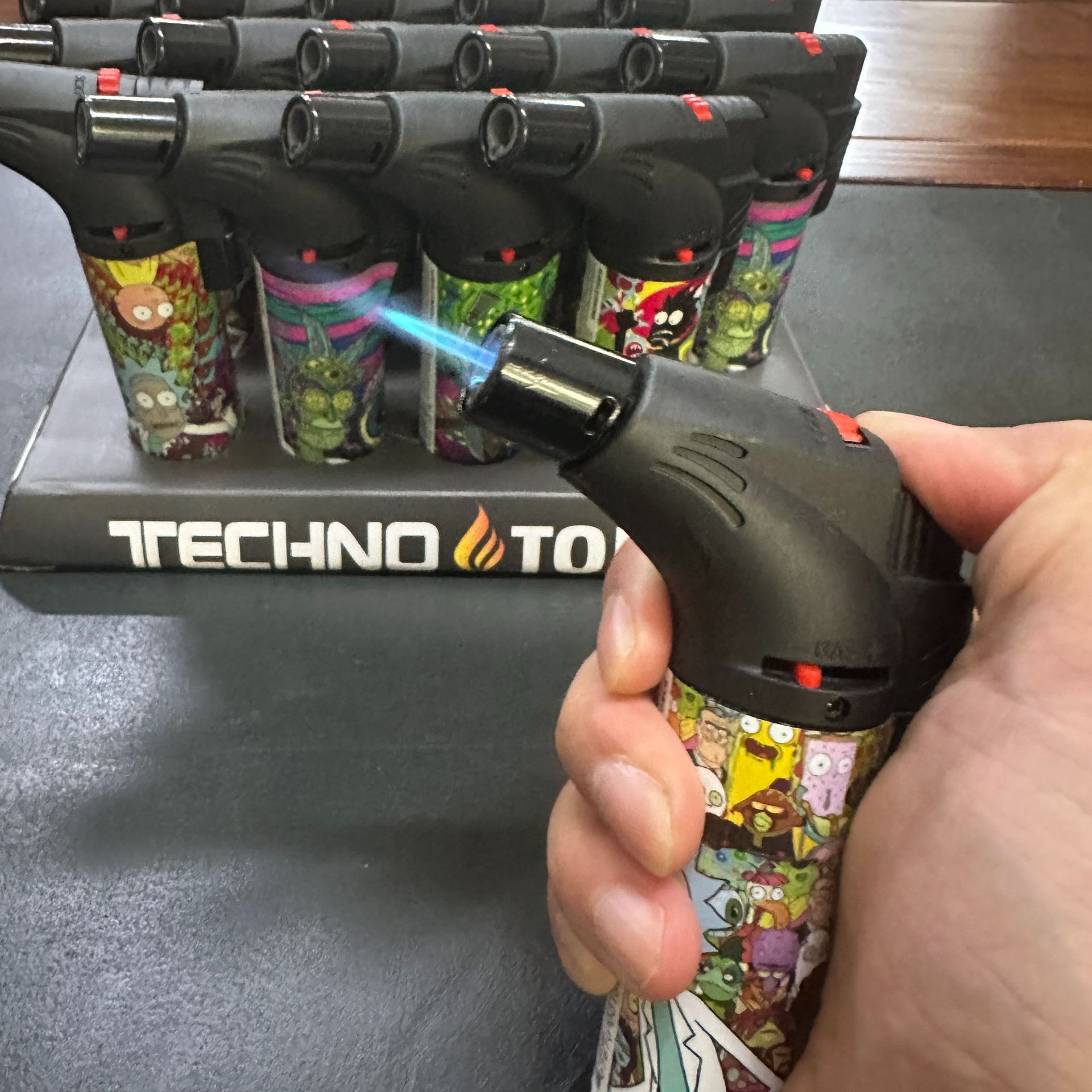 Windproof inflatable welding spray gun moxibustion lighter incense and barbecue and cigar baking