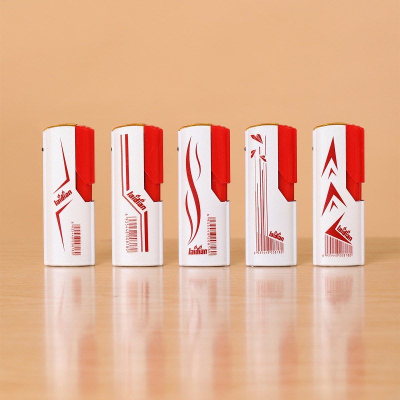 Metal direct punch lighter creative disposable large model iron shell advertising windproof lighter