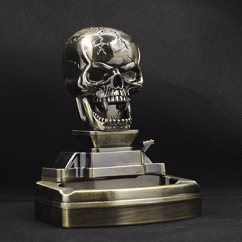 Animal shape Pegasus ghost head inflatable open flame ashtray