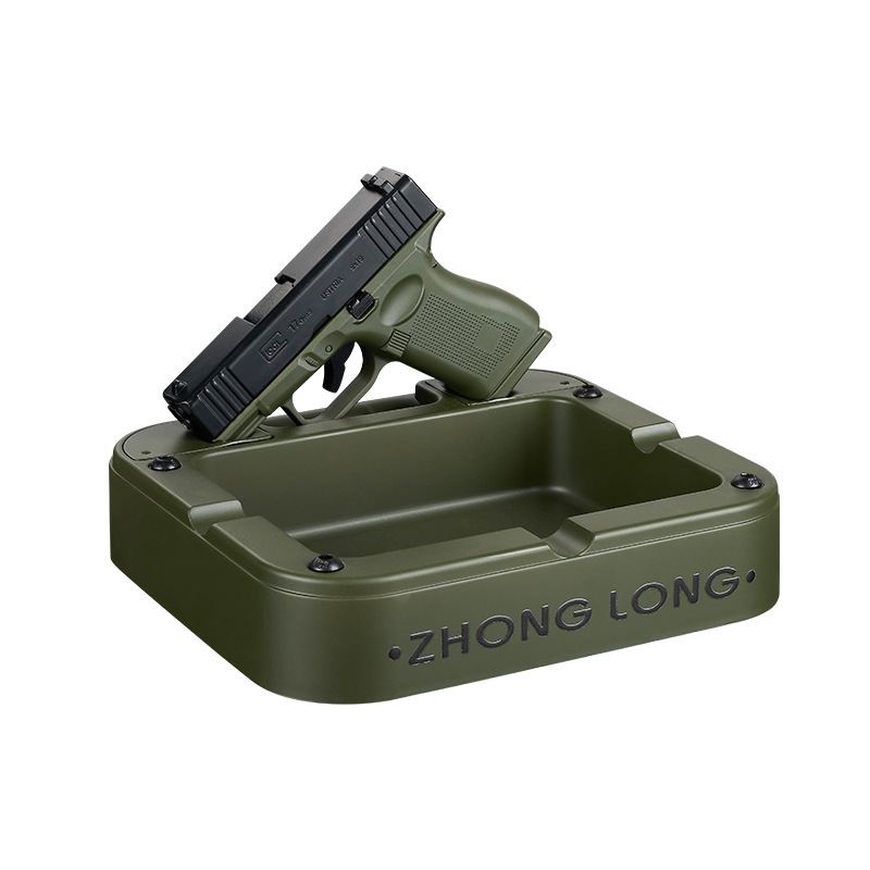 Unzip lighter Square ashtray set Inflatable windproof blue fire practical ornaments Cross-border goo