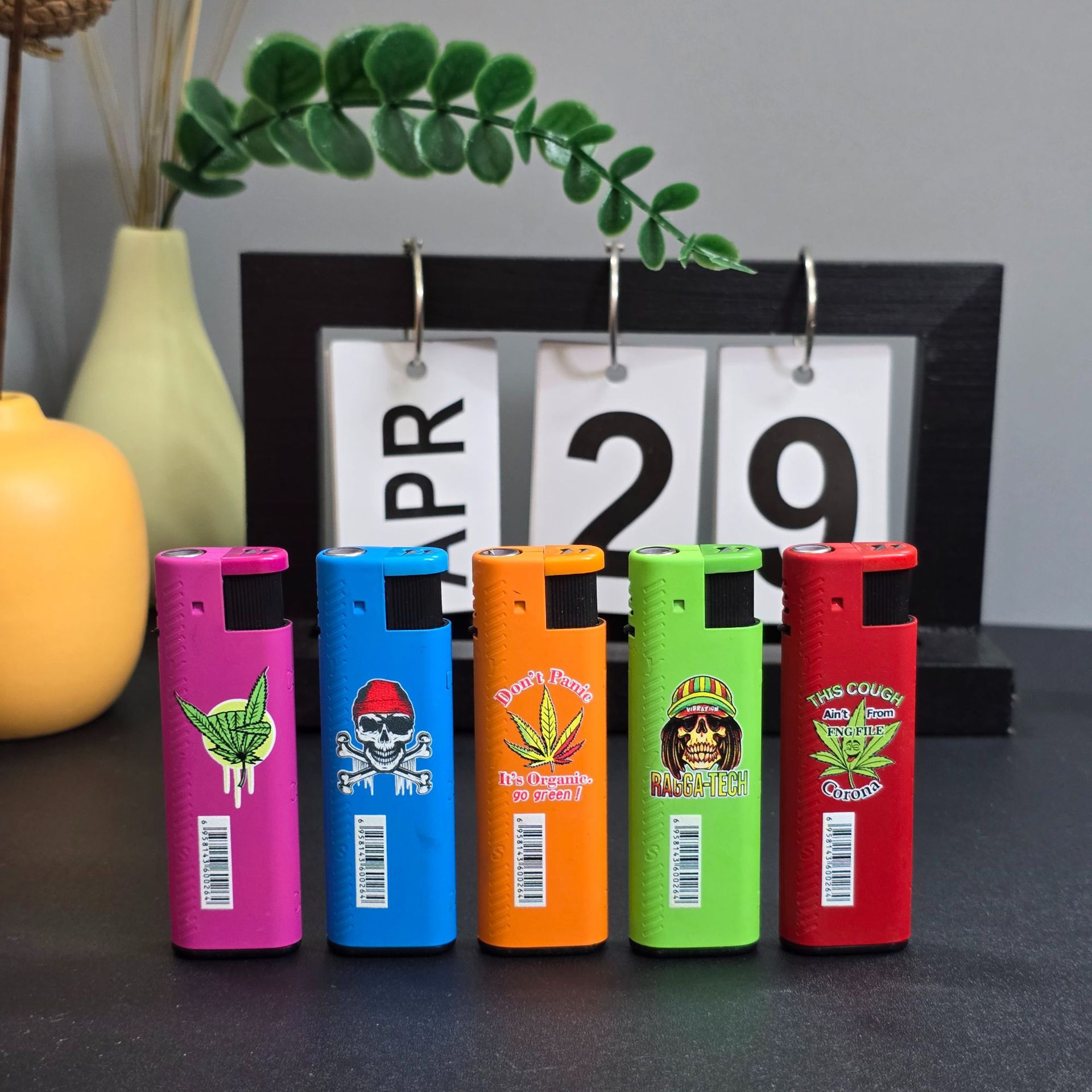 Metal direct blue flame inflatable durability advertising lighter windproof