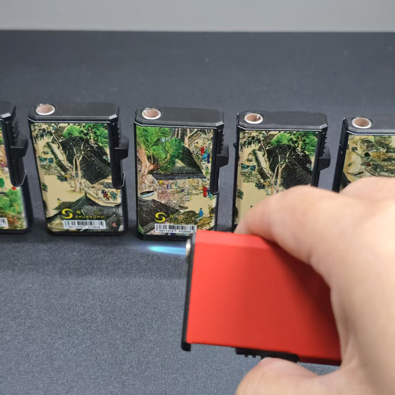 Short side ignition metal lighter wholesale customizable advertising lighter logo engraving