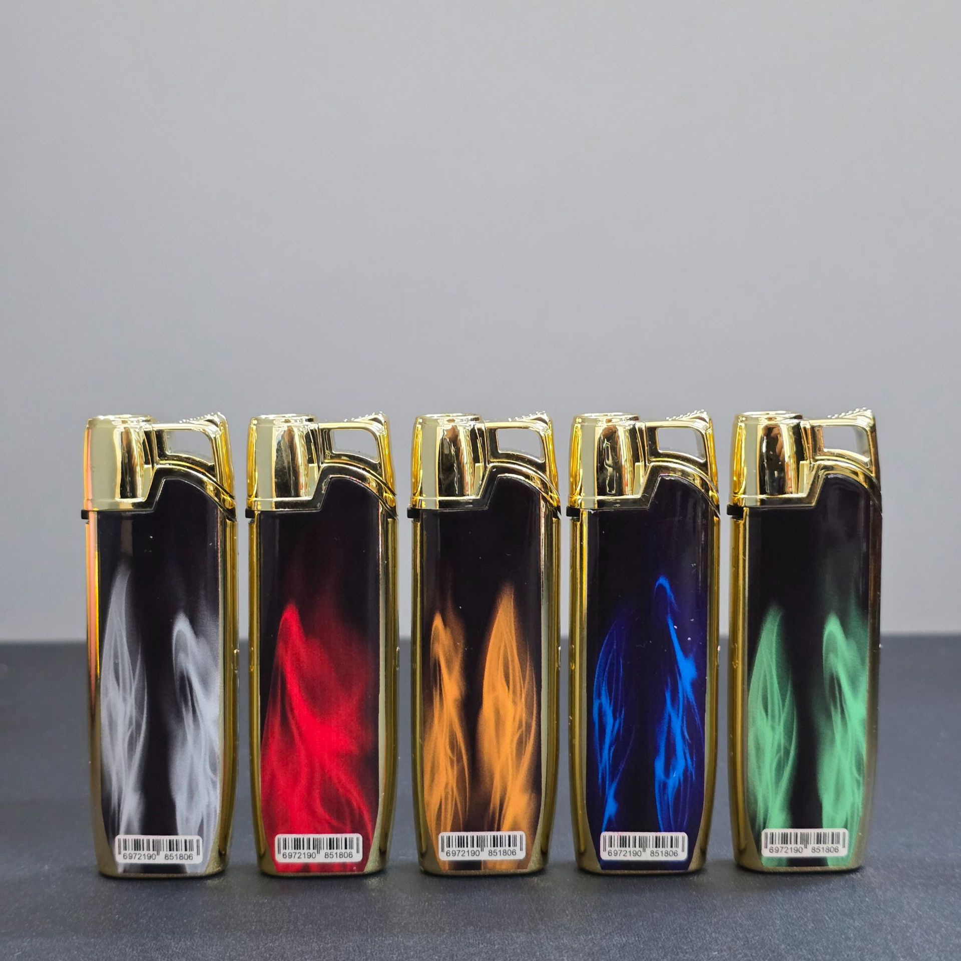 Metal direct punch lighter creative windproof electronic custom LOGO lighter manufacturer wholesale