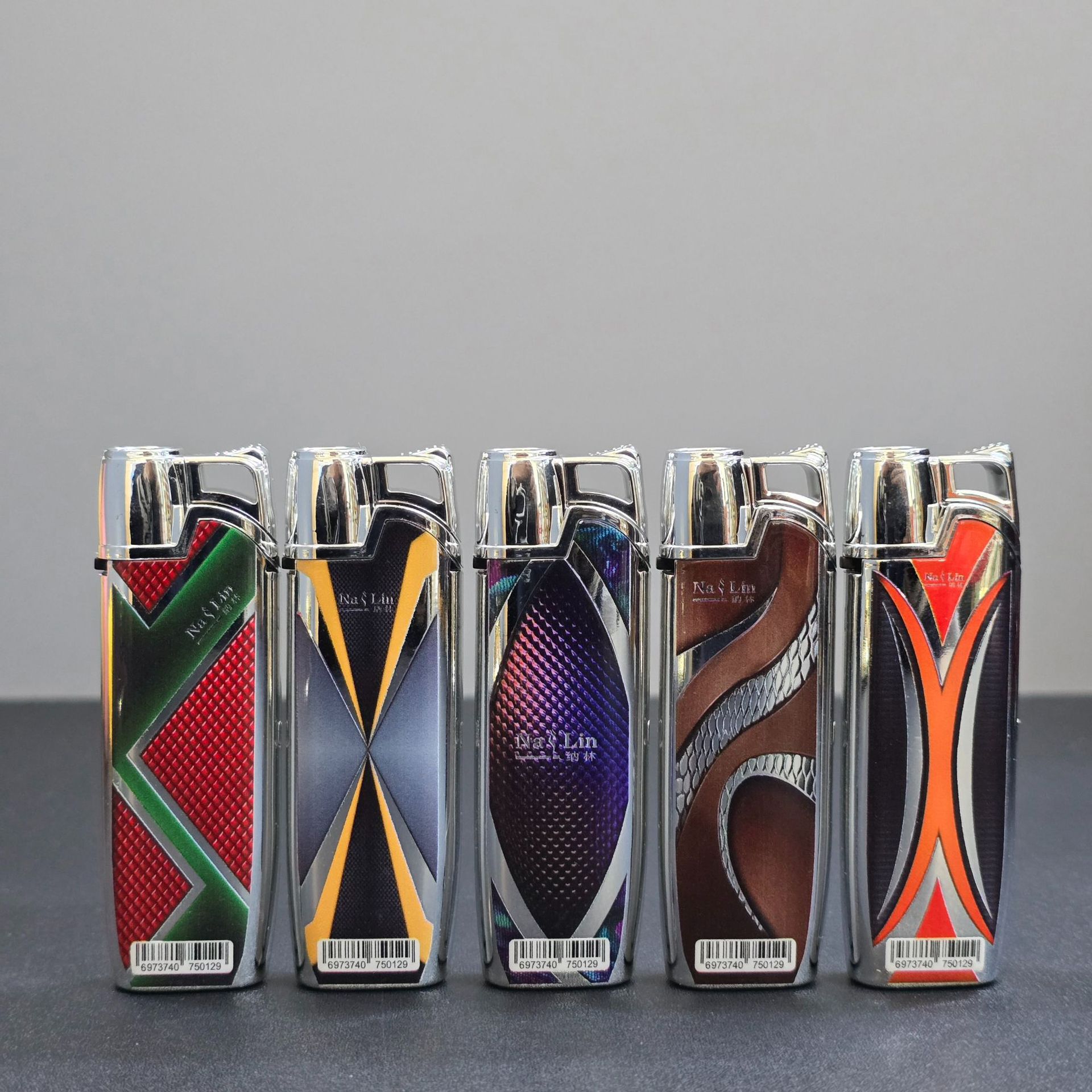 Metal direct punch lighter creative windproof electronic custom LOGO lighter manufacturer wholesale