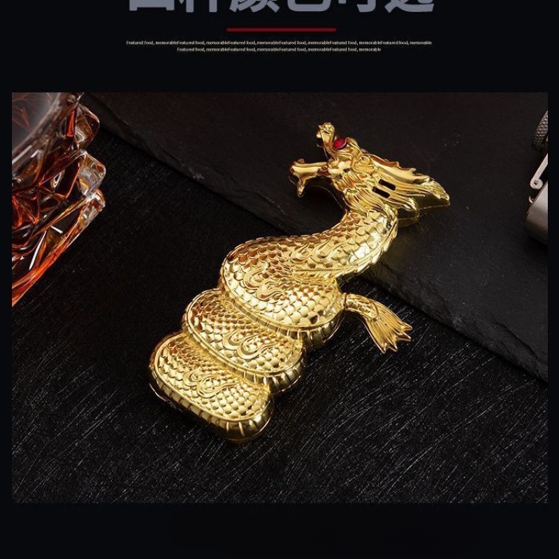 Windproof high-end metal body anti-fall wear-resistant lighter