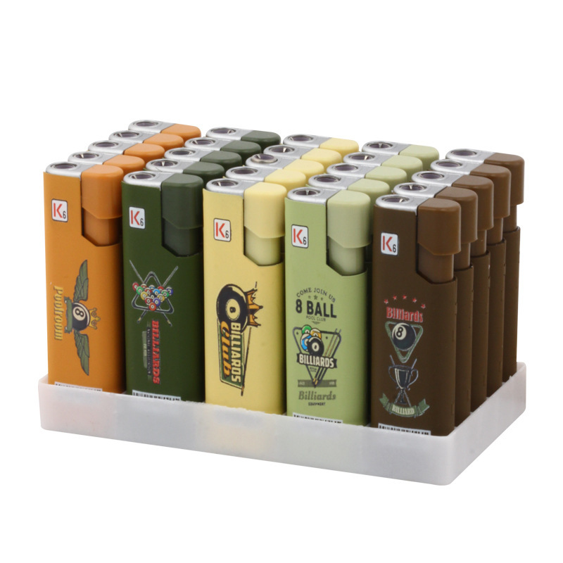 Metal direct impact windproof lighter thickened explosion-proof durable fashion houndstitch lighter 