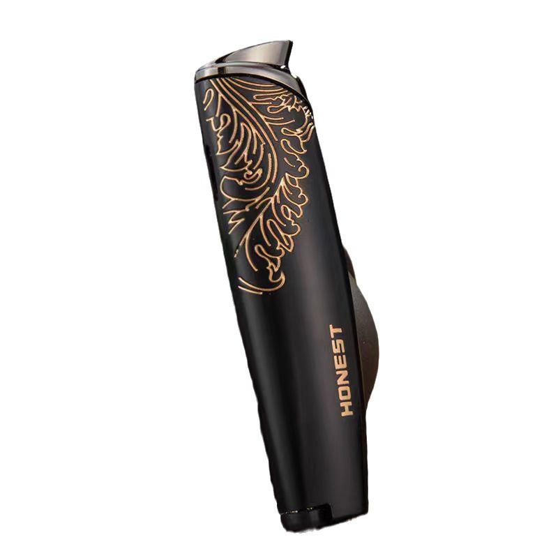 Windproof inflatable metal lighter slim, portable, and stylish