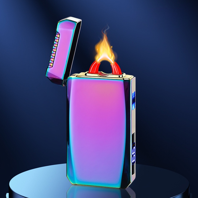 Love cigarette lighter big firepower arc lighter Tpye-C charging cigarette lighter wholesale
