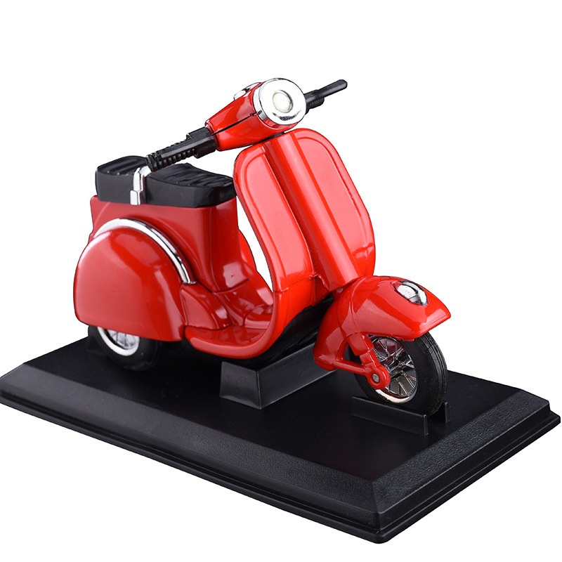 Personalized battery car motorcycle desktop model inflatable open flame lighter