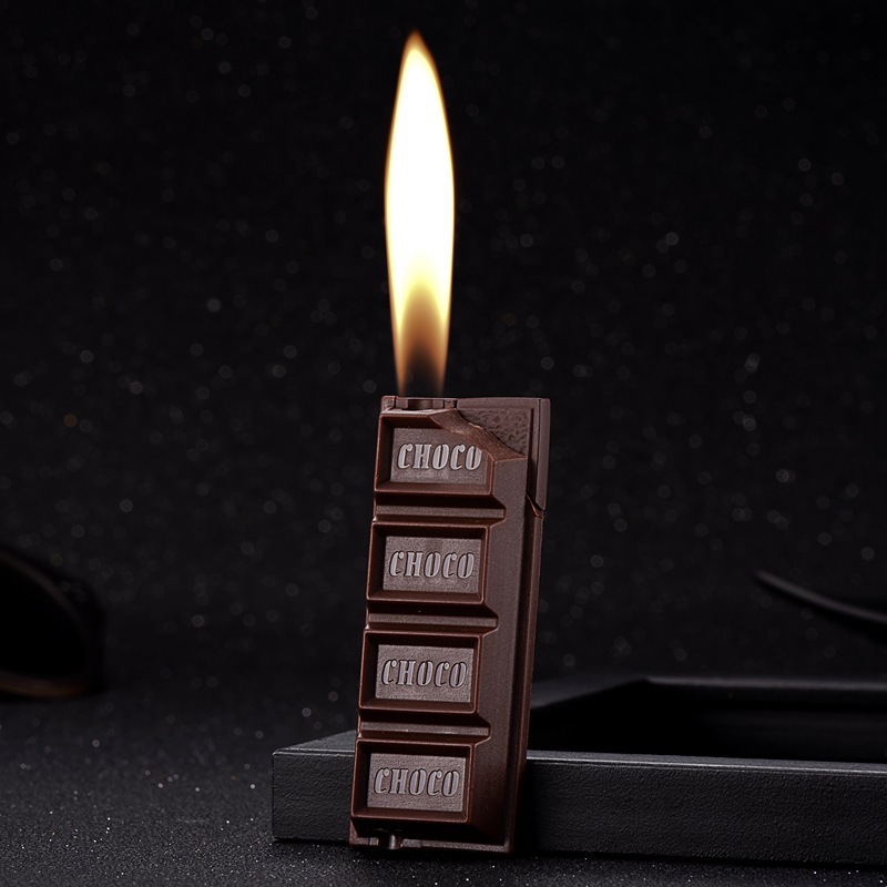 Chocolate Creative Open Flame Lighter Personalized Electronic Lighter Wholesale