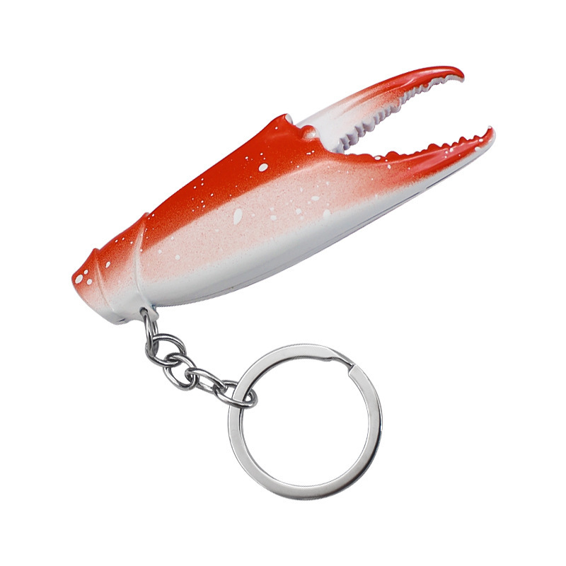 Crab feet open flame lighter metal inflatable keychain cigarette lighter wholesale