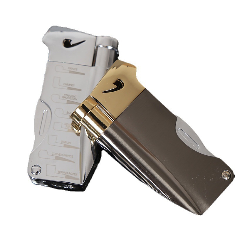 Creative metal cigarette wholesale mini inflatable direct flush lighter