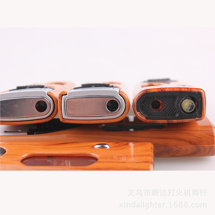 Push open flame gas plastic lighter wholesale lighter with light advertising lighter logo