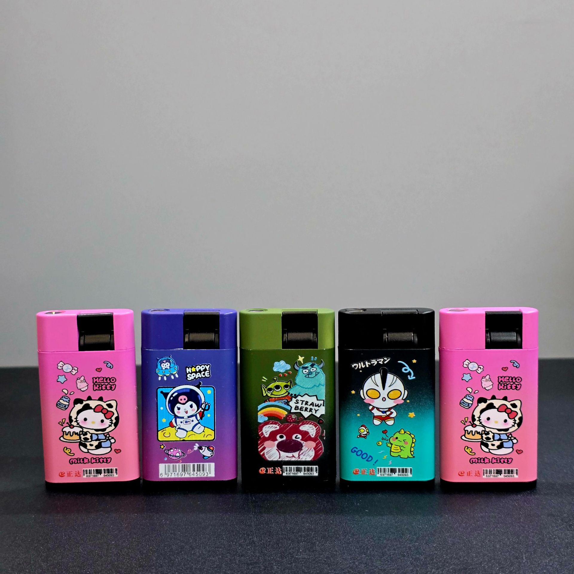 Lever ignition lighter windproof blue flame metal body circulation inflation