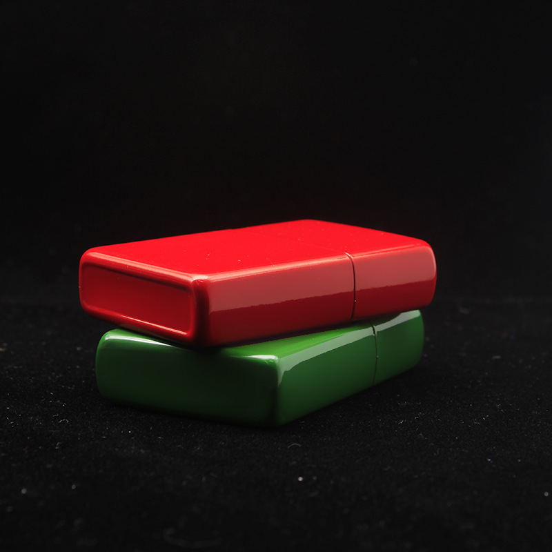 Iron shell color paint kerosene lighter advertising logo printing colorful kerosene lighter