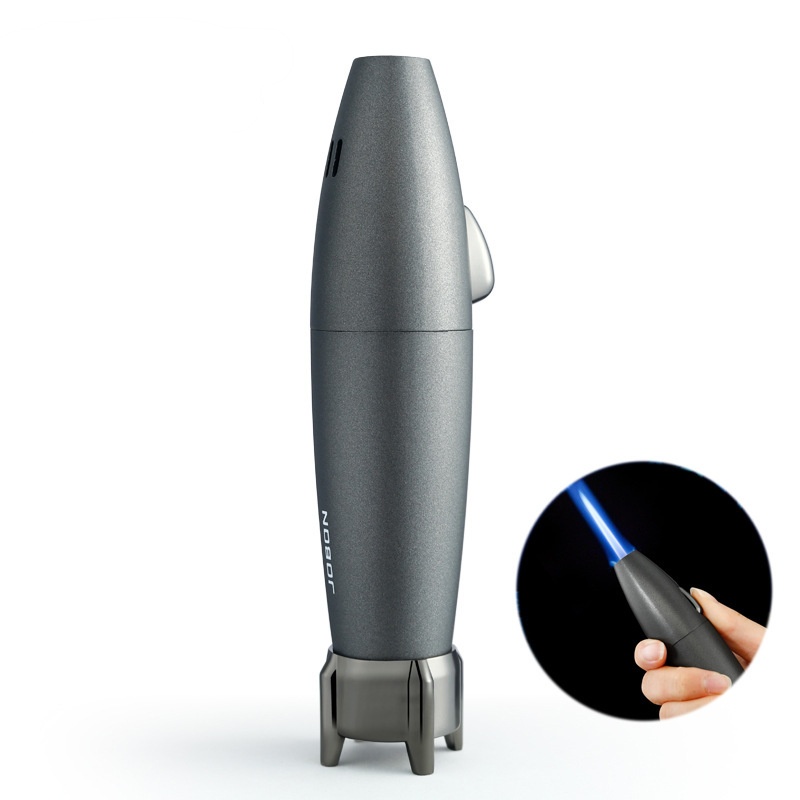 creative-rocket-missile-shaped-lighter-blue-flame-direct-windproof-metal-lighter-wholesale