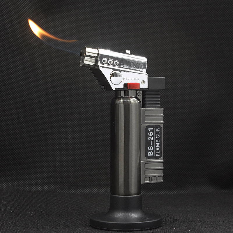 Inverted fixed fire large direct-rush open flame adjustable spray gun windproof
