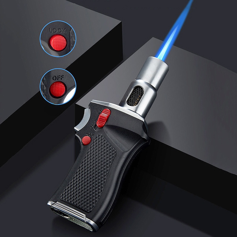 Medium-sized handheld large fire welding lock fire spurt gun lighter