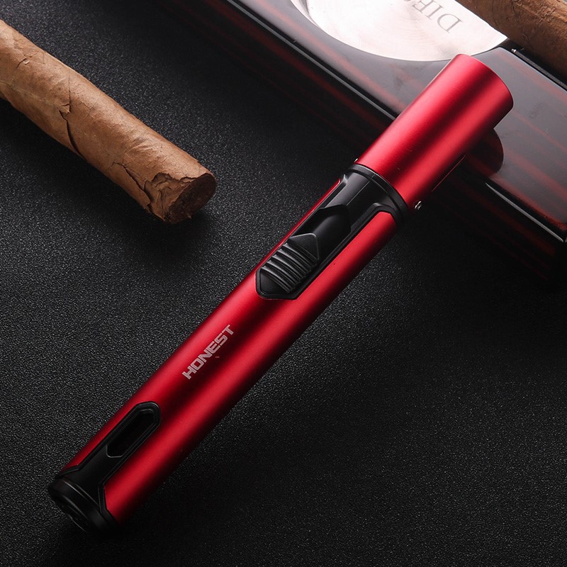 Pen-type welding gun windproof direct rush point moxibustion cigar spray gun transparent portable
