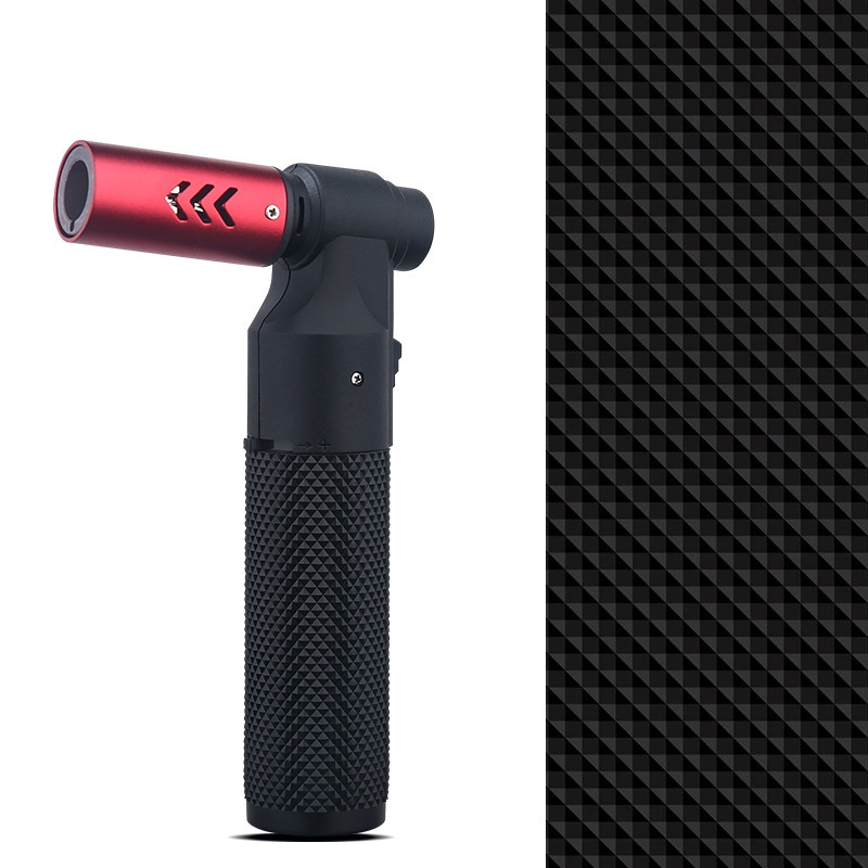 Small direct-pull metal inflatable cigar lighter outdoor portable high temperature spitting gun