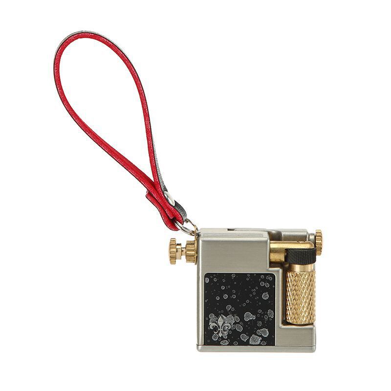 New four-party pure copper creative kerosene lighter retro grinding wheel side sliding high-end