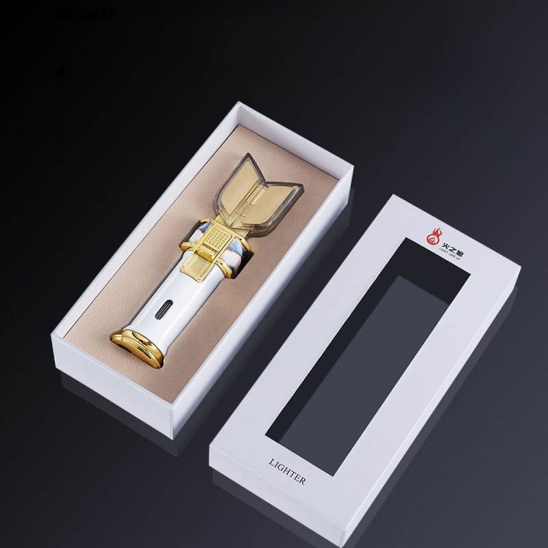 New transformation of double form Ultra Blade Night Lighting Inflatable Windproof Lighter