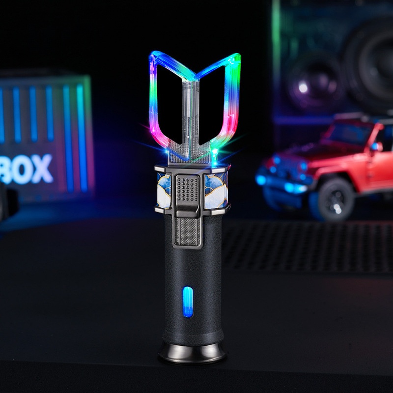 New transformation of double form Ultra Blade Night Lighting Inflatable Windproof Lighter