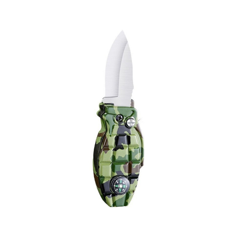 New compass creative grenade with knife windproof lighter cross-border factory direct sales