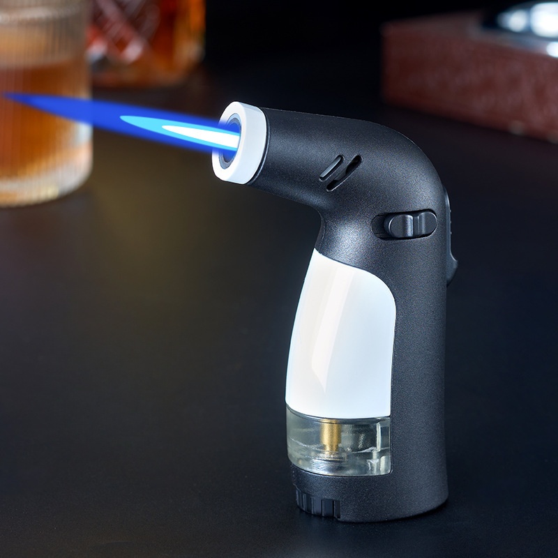 Direct-rushing small welding gun inflatable windproof lighter can be used to set the fire