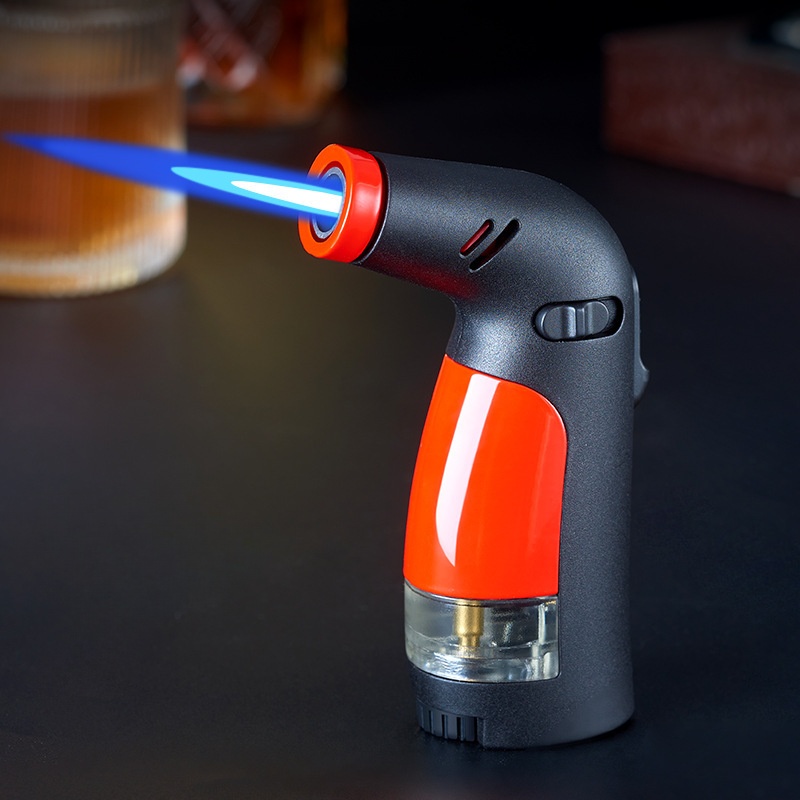 Direct-rushing small welding gun inflatable windproof lighter can be used to set the fire