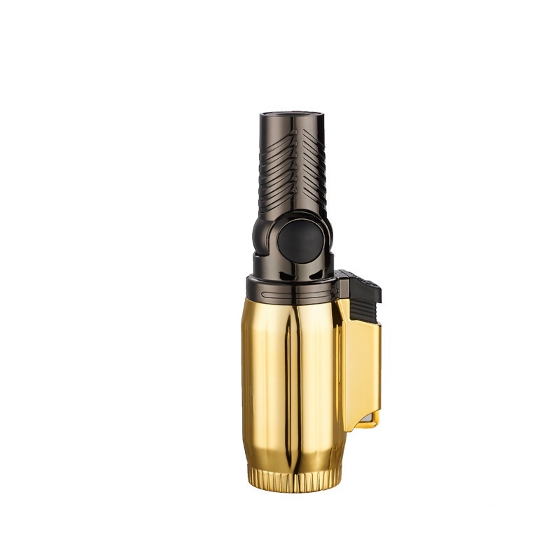 Adjustable welding gun, windproof butane gas micro jet flame cigar lighter fire spitting gun