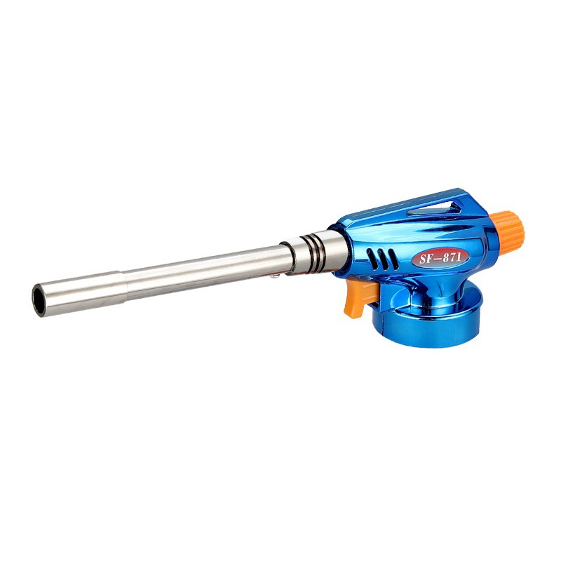 Cylinder air spray gun windproof long pipe spray gun outdoor portable barbecue lighter