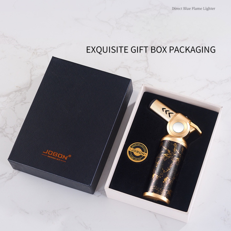 Inflatable lighter straight to the blue flame windproof spray gun cigar moxibustion outdoor barbecue