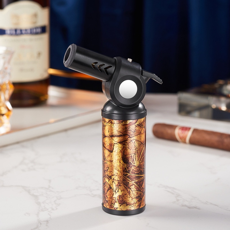 Inflatable lighter straight to the blue flame windproof spray gun cigar moxibustion outdoor barbecue