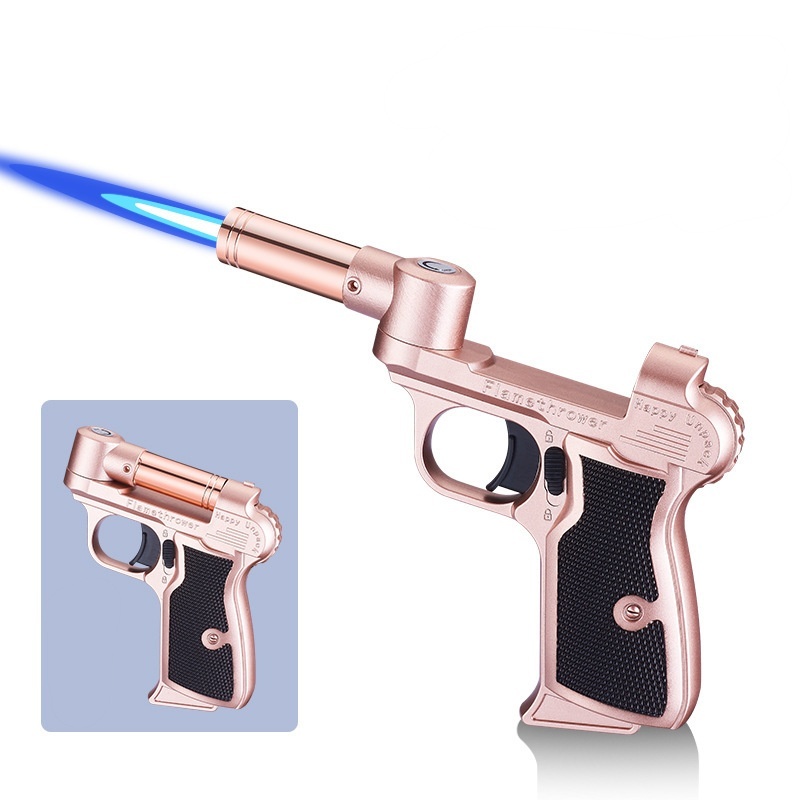 New cross-border supply folding musket inflatable lighter personalized windproof one-piece shipment