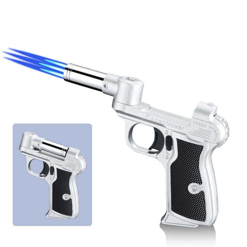 New cross-border supply folding musket inflatable lighter personalized windproof one-piece shipment