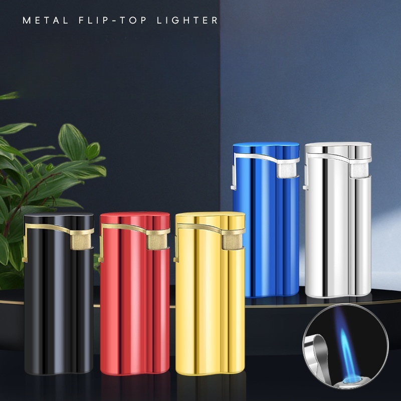 New windproof lighter hoist shape flip explosion-proof custom lettering advertising logo